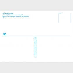 Pocztówka – Jerzy Nowosielski, Stacja kolejki wąskotorowej w górach