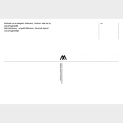 Pocztówka – Michael Lucas Leopold Willmann, Ostatnia wieczerza