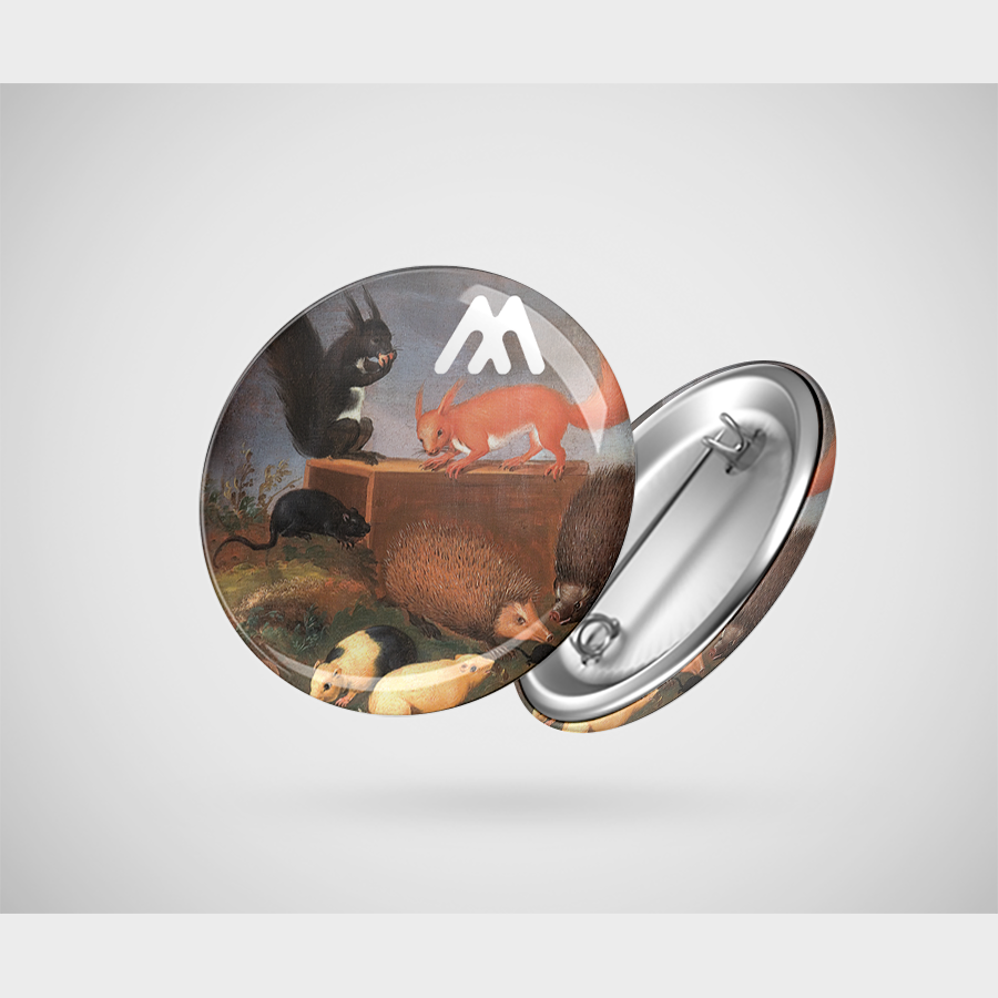 Przypinka-Ernst Wilhelm Bernhardi, Zwierzęta w pejzażu