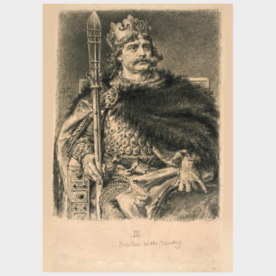 Pocztówka – Jan Matejko, Bolesław Chrobry (z cyklu Poczet królów polskich)