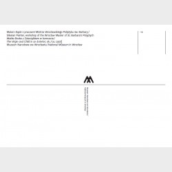 Pocztówka – Malarz śląski z pracowni Mistrza Wrocławskiego Poliptyku św. Barbary, Matka Boska z Dzieciątkiem w komnacie