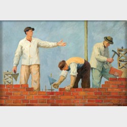 Magnes – Aleksander Kobzdej, Podaj cegłę, 1950