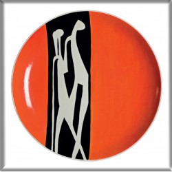 Magnes – Regina Konieczka-Popowska, Talerz dekoracyjny Adam i Ewa