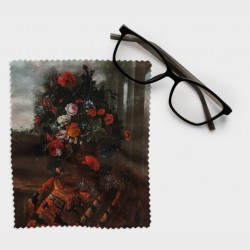 Ściereczka do okularów – Augustin Dubuisson, Waza z kwiatami i ostem