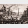 Pocztówka – Giovanni Battista Piranesi, Rzym – Piazza Navona