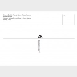 Pocztówka – Giovanni Battista Piranesi, Rzym – Piazza Navona