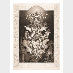 Pocztówka – Adrian Ludwig Richter, Noc Bożego Narodzenia