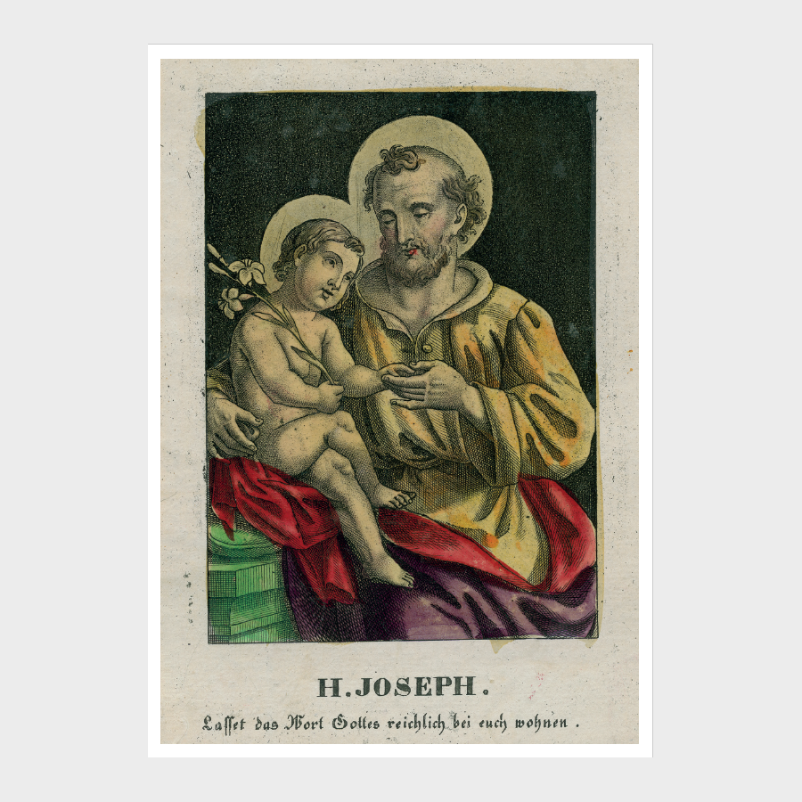 Pocztówka – Artysta nieznany, Św. Józef