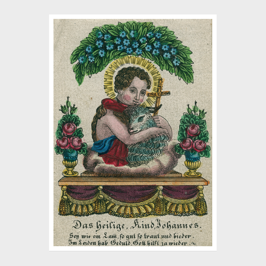 Pocztówka – Artysta nieznany, Mały Jan Chrzciciel