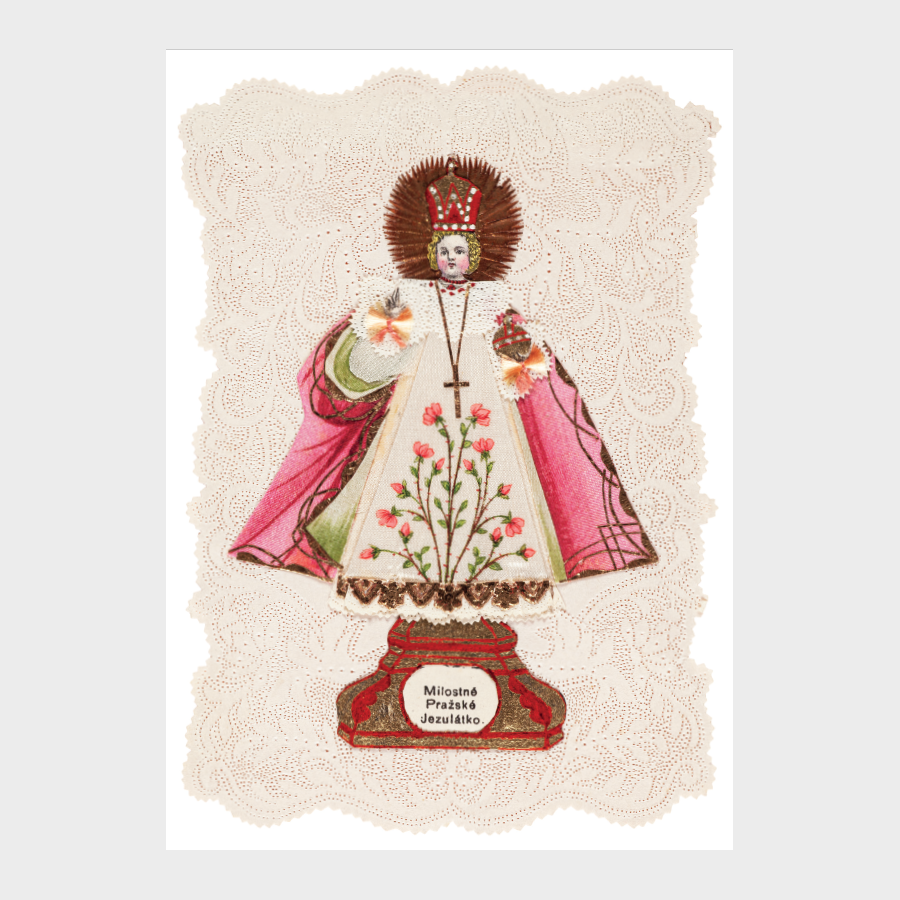 Pocztówka – Artysta nieznany, Dzieciątko Jezus z Pragi