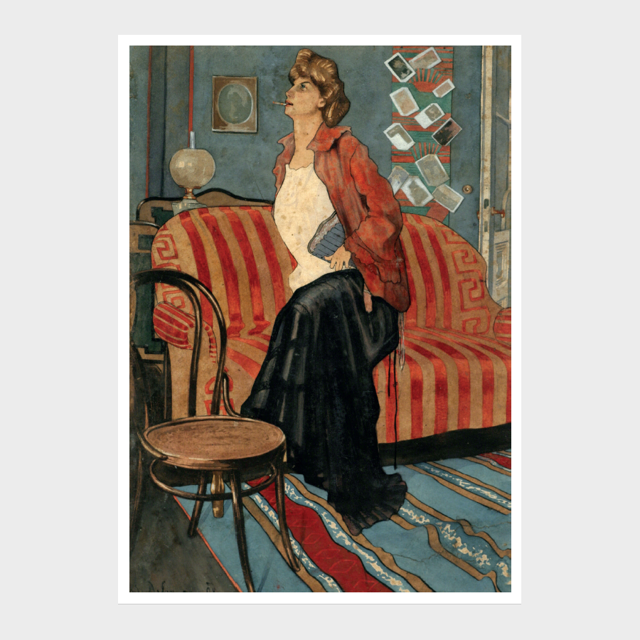 Pocztówka – Odo Dobrowolski, W buduarze