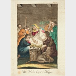 Pocztówka – Peter Bohmann wg Clemensa Kohla, Historia życia Jezusa Chrystusa, pocz. XIX w. (przed 1817, wg wzoru z 1789)