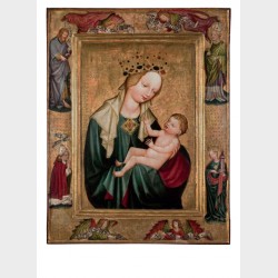 Pocztówka – Malarz z pracowni Mistrza Wyszobrodzkiej Madonny, Matka Boska z Dzieciątkiem, ok. 1410