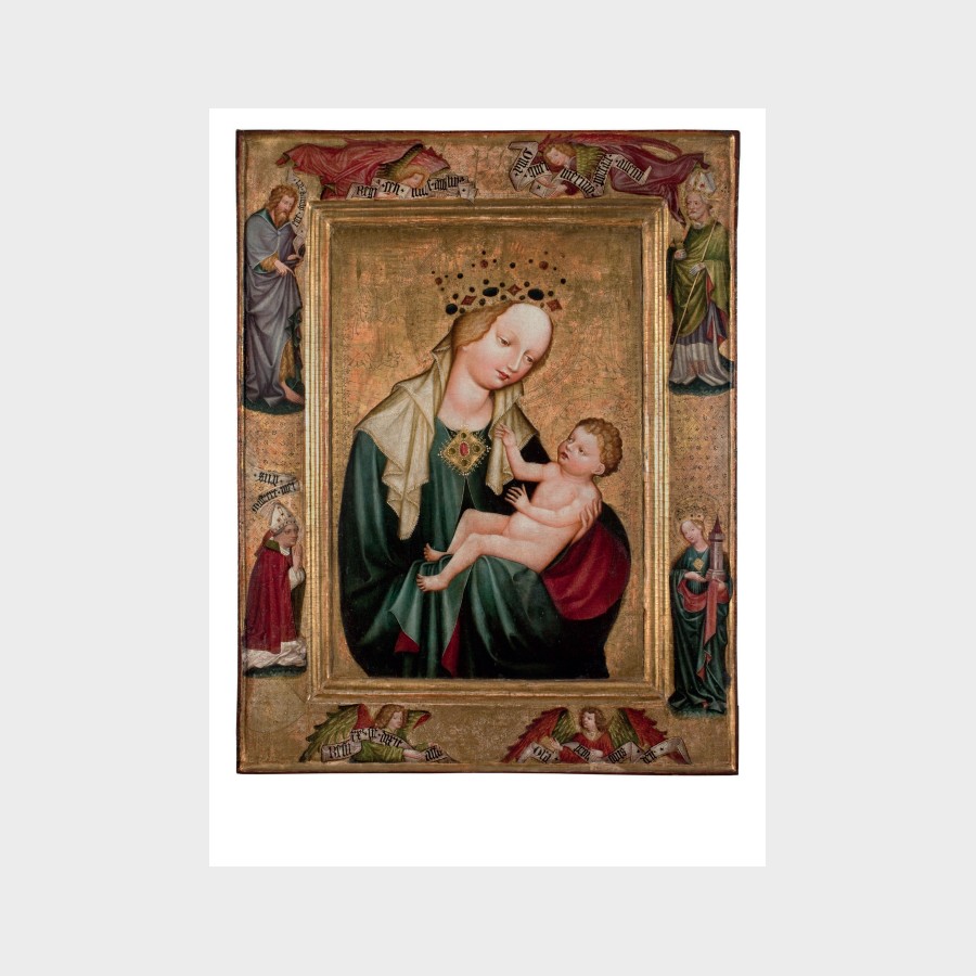 Pocztówka – Malarz z pracowni Mistrza Wyszobrodzkiej Madonny, Matka Boska z Dzieciątkiem, ok. 1410