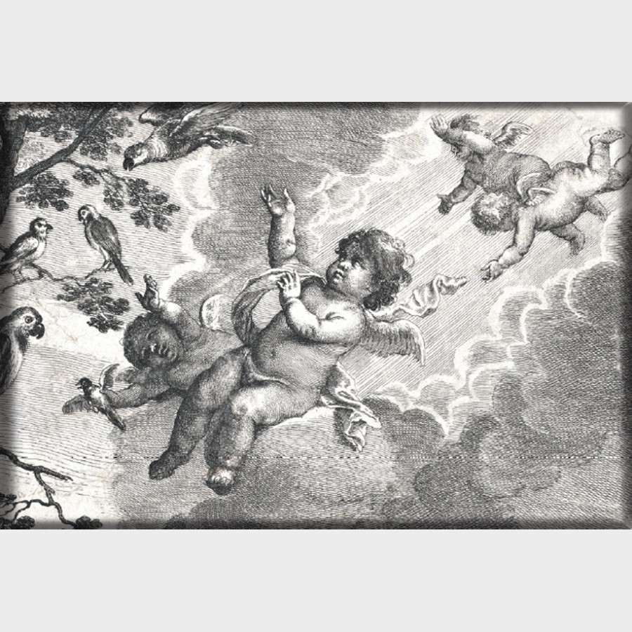 Magnes – Václav Hollar, Alegoria Powietrza, grafika z cyklu Cztery żywioły, 1647