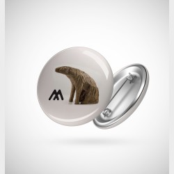 Przypinka – Magdalena Abakanowicz, Siedzący Mutant z cyklu Mutanty