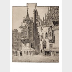 Pocztówka – Otto Ferdinand Probst, Wschodnia strona Ratusza