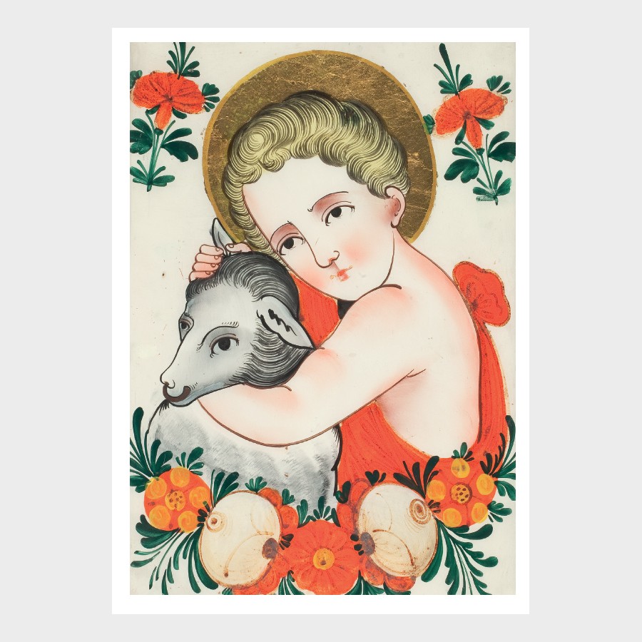 Pocztówka – Św. Jan Chrzciciel, XIX w., Dolny Śląsk