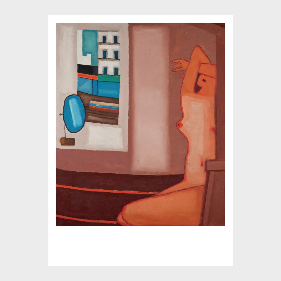 Pocztówka – Jerzy Nowosielski, Akt za oknem, 1965