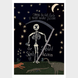 Pocztówka –  Tkanina mozaikowa z Historią zbawienia, Zgorzelec (szkielet)