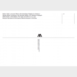 Pocztówka – Malarz śląski z pracowni Mistrza Wrocławskiego Poliptyku św. Barbary, Matka Boska z Dzieciątkiem