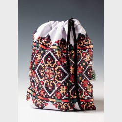 Plecak z nadrukiem - Ręcznik (haft krzyżykowy na płótnie bawełnianym)