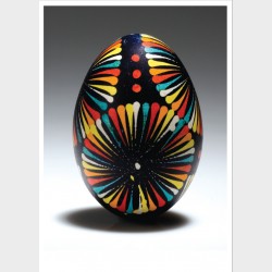 Pocztówka – Pisanka – technika batikowa