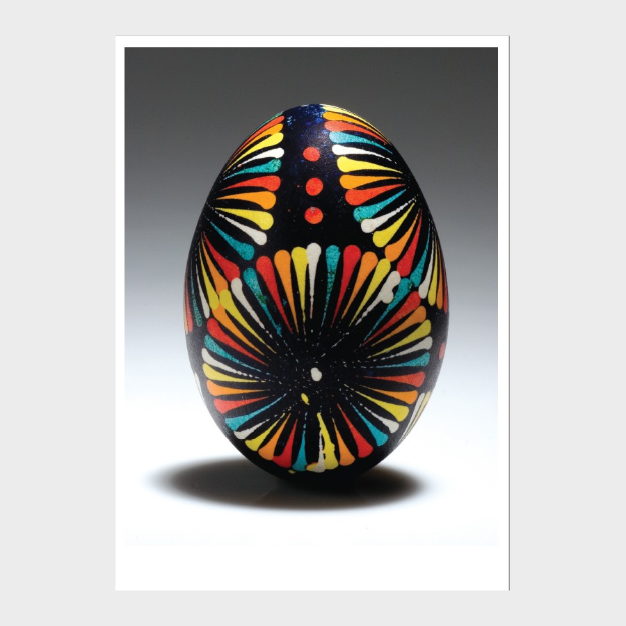 Pocztówka – Pisanka – technika batikowa