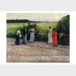 Pocztówka – Władysław Podkowiński, Spotkanie