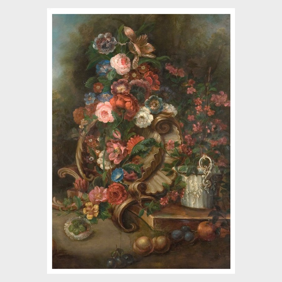 Pocztówka – Julius Johann Wilhelm Birth, Kwiaty i formy dekoracyjne