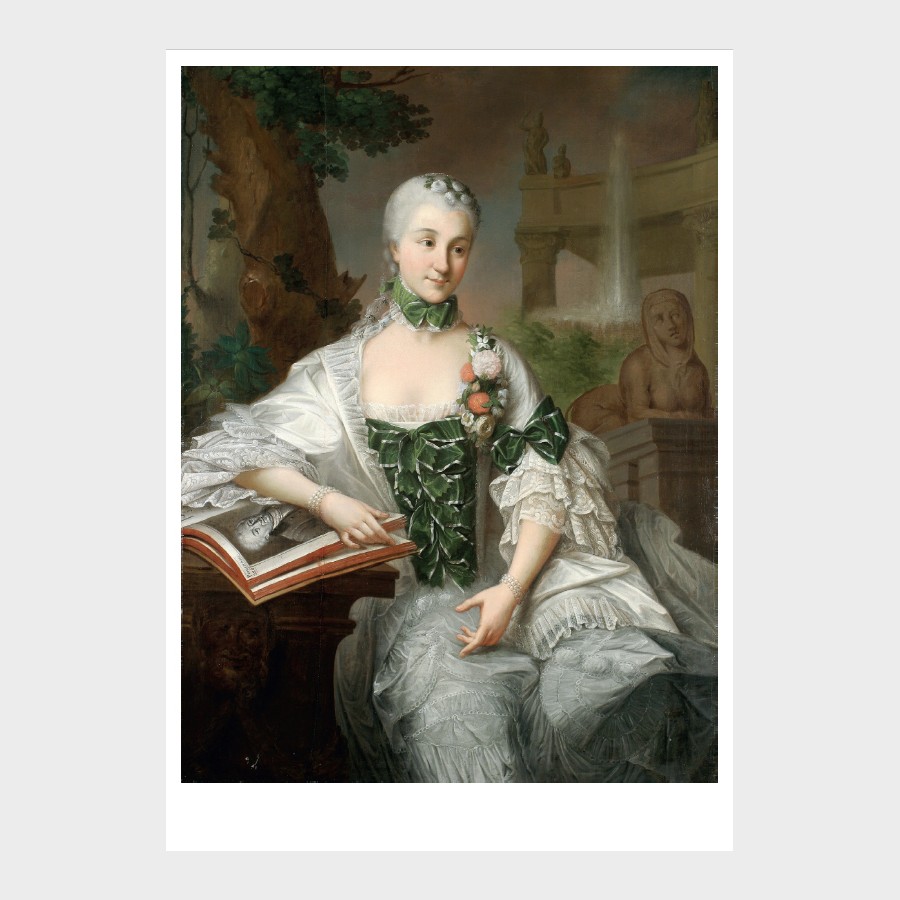 Pocztówka –  Marcello Bacciarelli, Portret Izabeli Branickiej