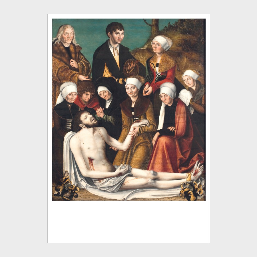 Pocztówka – Lucas Cranach starszy, Opłakiwanie Chrystusa