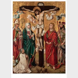 Pocztówka – Pracownia Mistrza Lat 1486–1487, Obraz z epitafium Stanislausa Bernwalda (zm. 1508) z przedstawieniem Ukrzyżowania