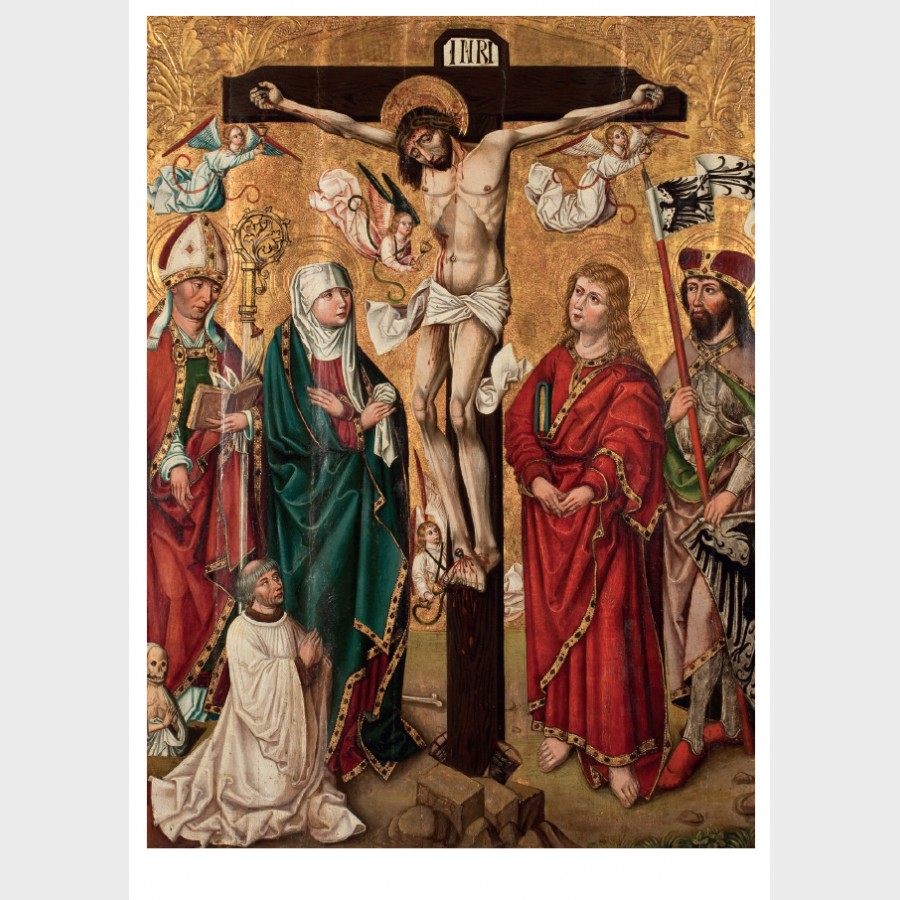 Pocztówka – Pracownia Mistrza Lat 1486–1487, Obraz z epitafium Stanislausa Bernwalda (zm. 1508) z przedstawieniem Ukrzyżowania