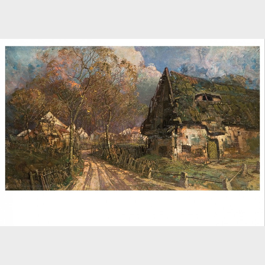 Pocztówka – Eugen Burkert Wieś śląska