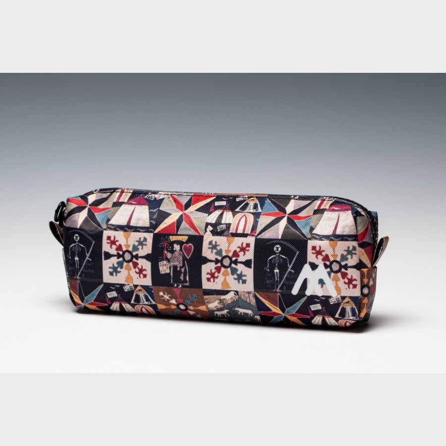 Piórnik z nadrukiem - Tkanina mozaikowa z Historią zbawienia, Zgorzelec