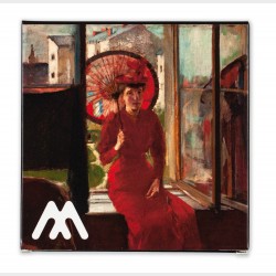 Podkładki korkowe – Portret kobiecy