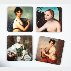 Podkładki korkowe – Portret kobiecy