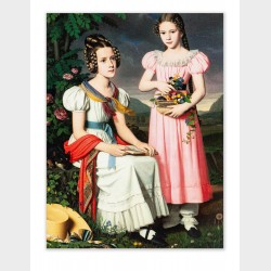 Notes z kartkami samoprzylepnymi – Bernhard Peter Rausch, Portret dwóch dziewcząt