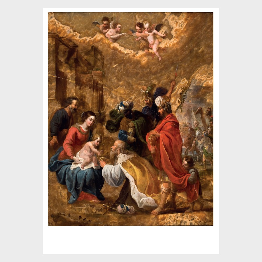 Pocztówka – Dawid Teniers starszy, Pokłon Trzech Króli