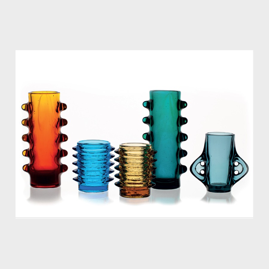 Pocztówka – Ilustracja: Eryka Trzewik-Drost, Wazoniki, koniec lat 60. XX w.