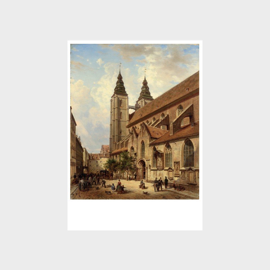 Pocztówka – Adelbert Woelfl, Kościół św. Marii Magdaleny we Wrocławiu