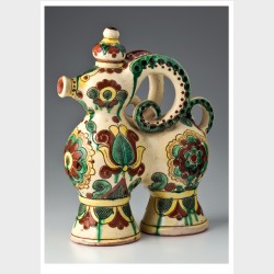 Pocztówka – Ozdobny pojemnik na płyny w formie baranka (z korkiem)