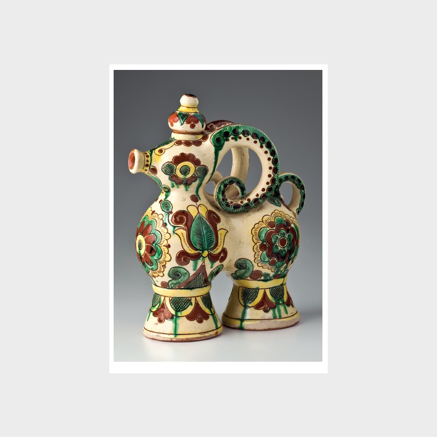 Pocztówka – Ozdobny pojemnik na płyny w formie baranka (z korkiem)