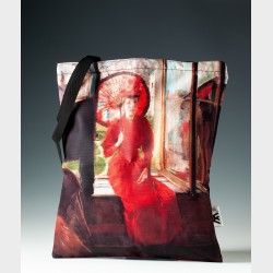 Torba z nadrukiem – Olga Boznańska, Kobieta z japońską parasolką