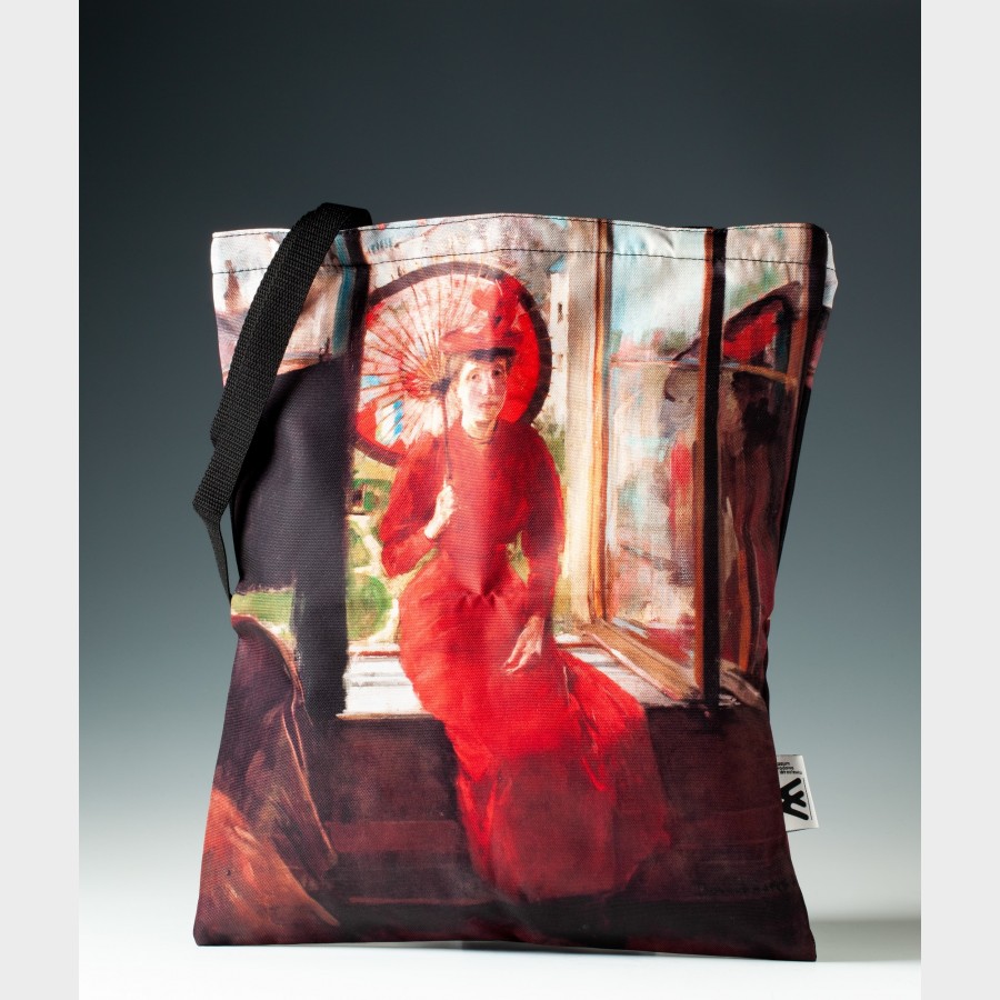 Torba z nadrukiem – Olga Boznańska, Kobieta z japońską parasolką