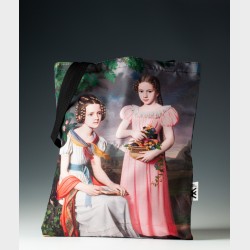 Torba z nadrukiem – Bernhard Peter Rausch, Portret dwóch dziewcząt