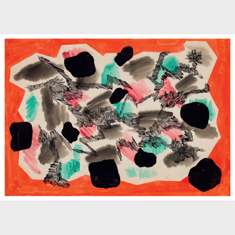 Pocztówka – Marek Oberländer, Kompozycja barwna