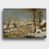 Notes A6 – Pieter Brueghel młodszy (pracownia) Pejzaż zimowy z łyżwiarzami i pułapką na ptaki