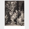 Pocztówka – Lucas Vorsterman I wg Petera Paula Rubensa Hołd Trzech Króli